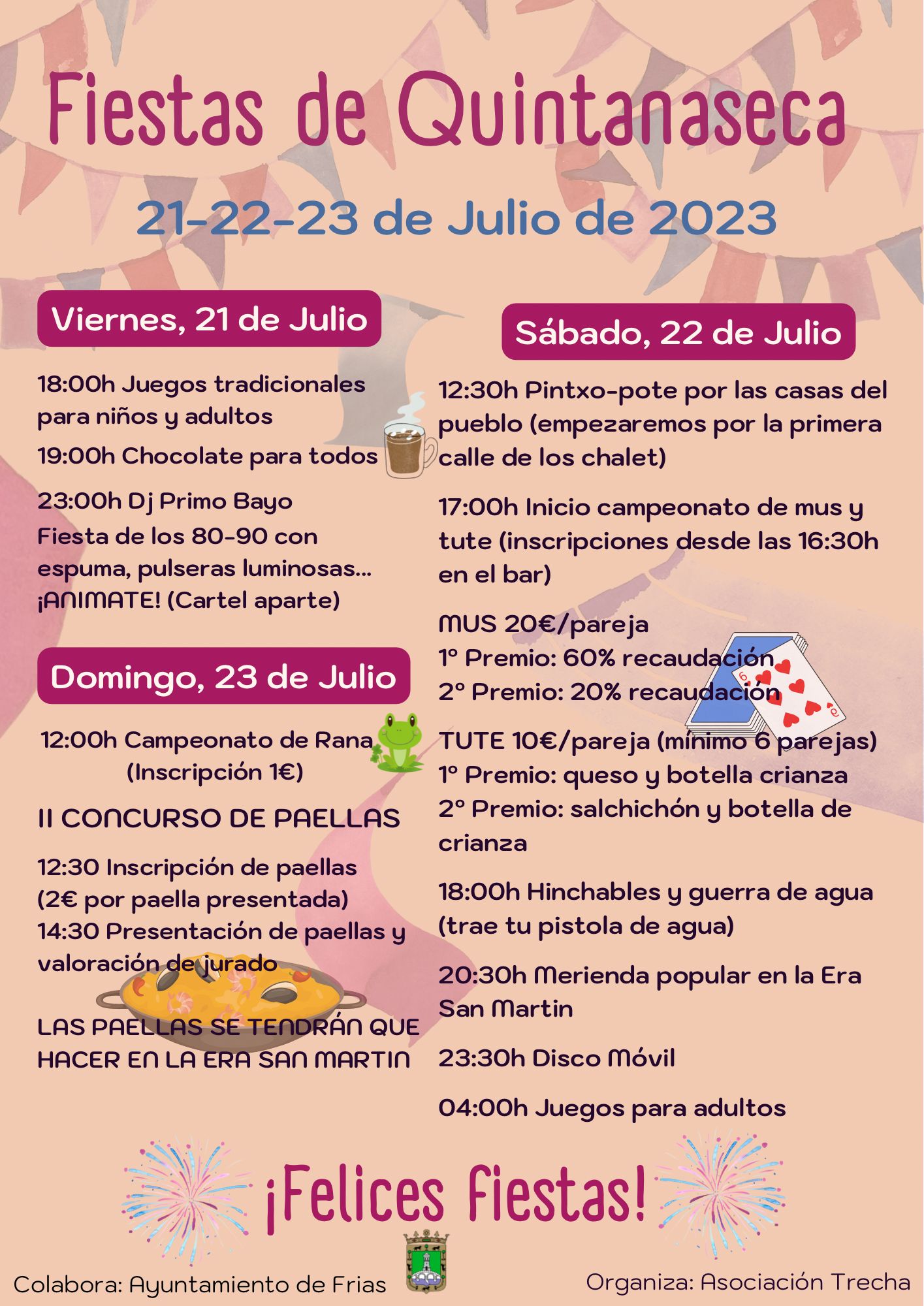 Programa de fiestas Quintanaseca 2023