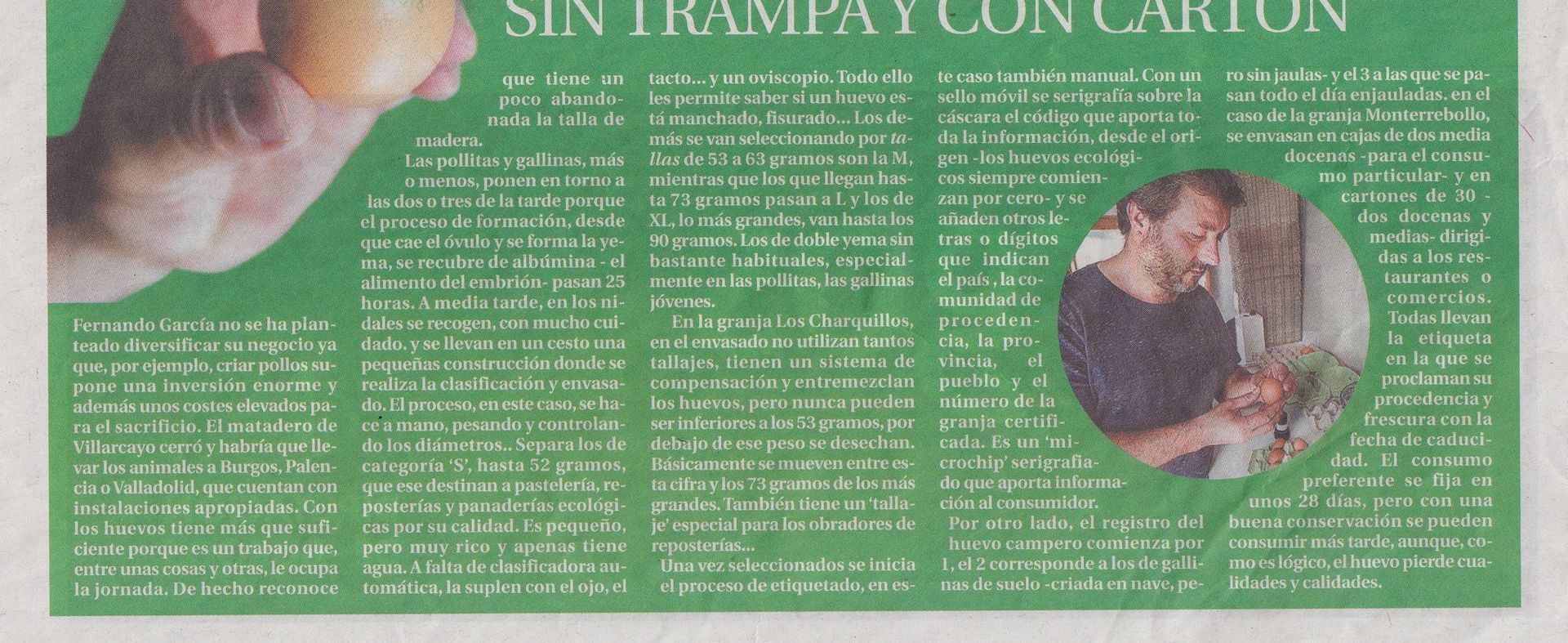 Fernando García y su empresa avícola en Quintanaseca, Frías