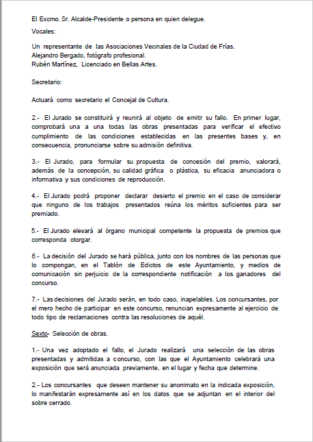Cartel y bases del concurso del cartel anunciador de las Jornadas Medievales 2017- Ciudad de Frías