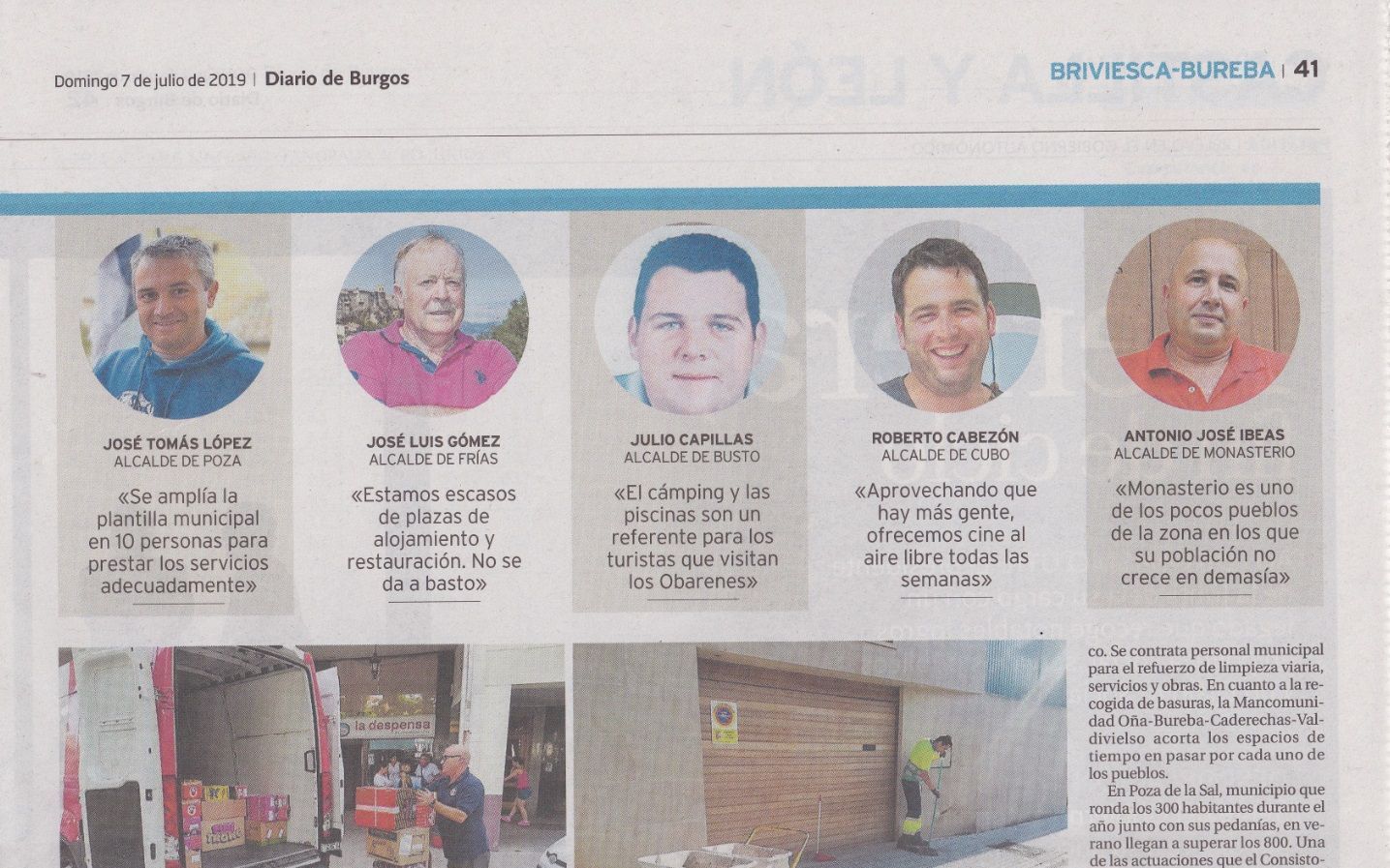 Diario de Burgos, 07/07/2019.