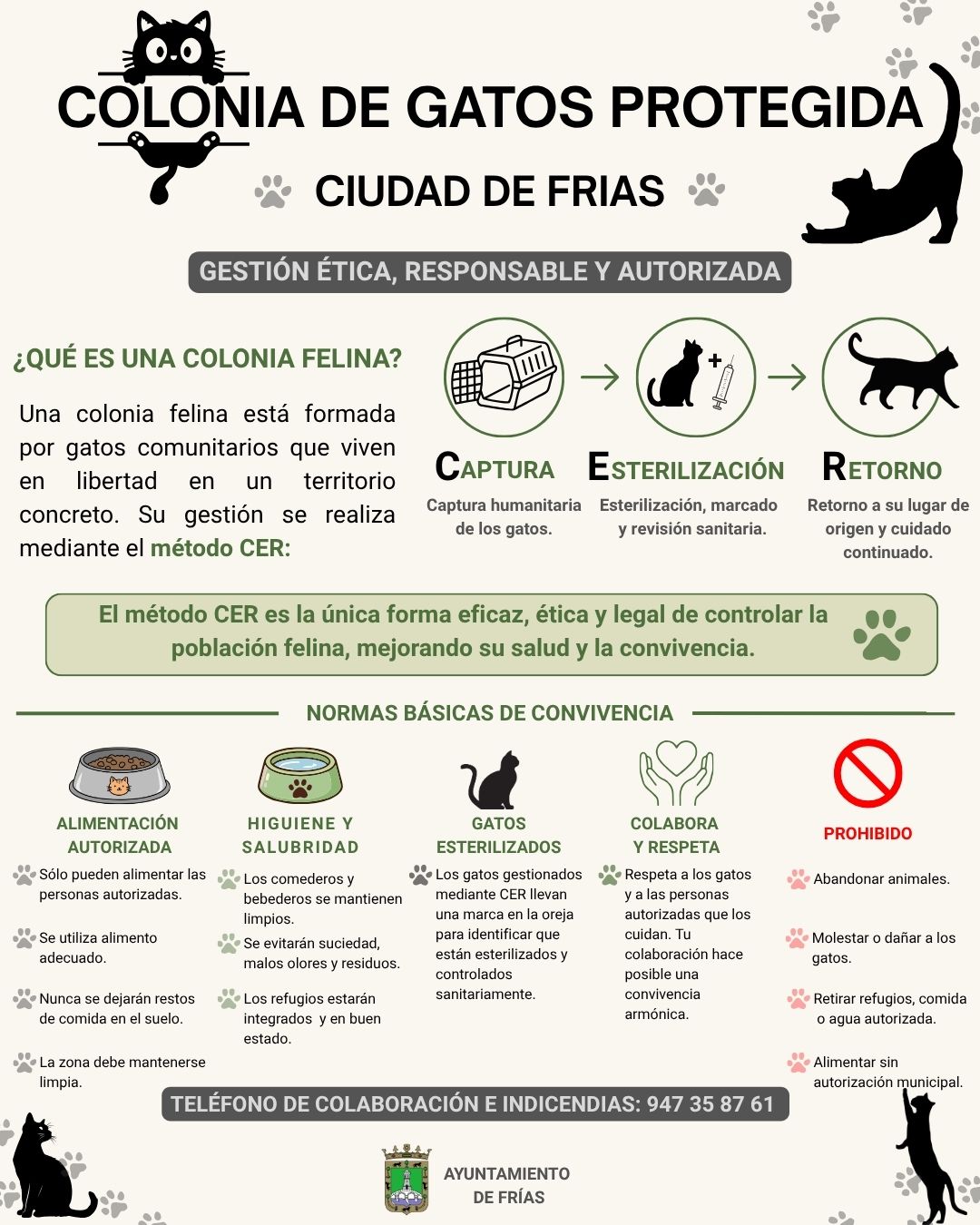 COLONIA FELINA PROTEGIDA DE LA CIUDAD DE FRÍAS