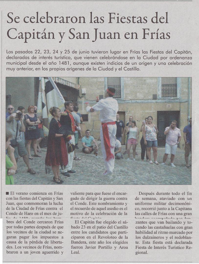 Noticias del Crónica de las Merindades. Julio 2018