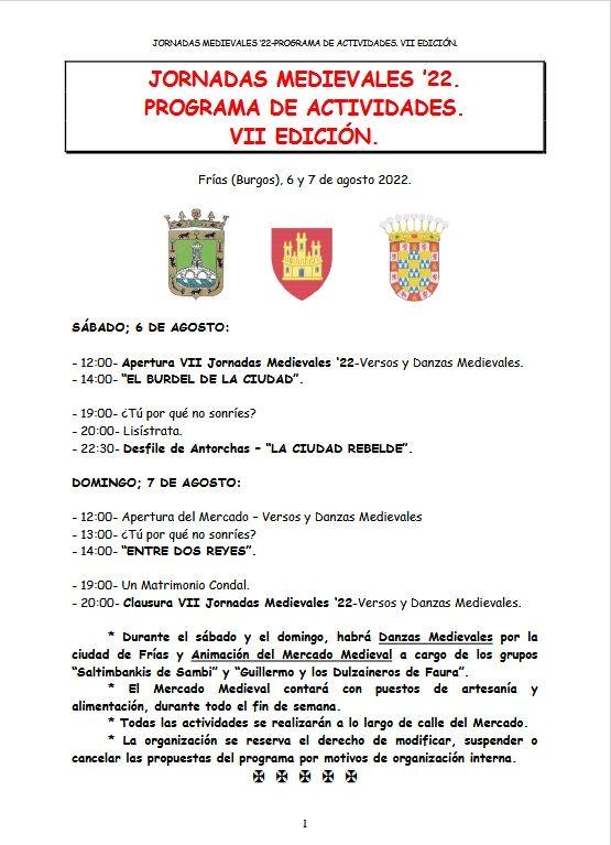 Jornadas Medievales Frías 2022