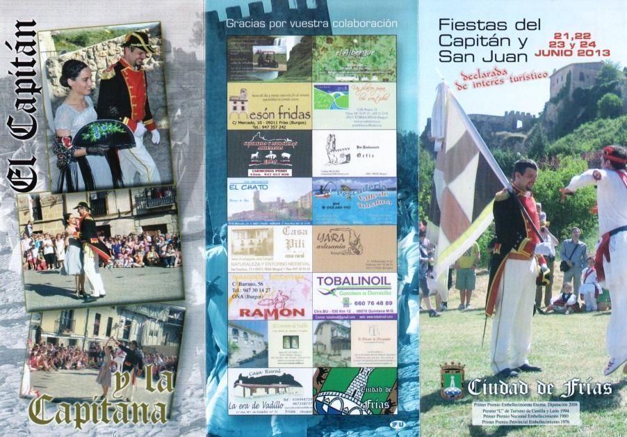 FIESTAS DEL CAPITAN Y SAN JUAN EN FRIAS 2013