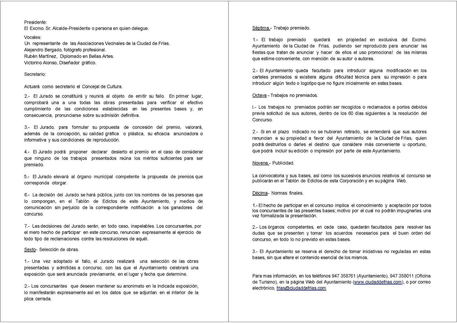 Cartel, logos y bases del concurso del cartel anunciador de las Jornadas Medievales 2016.